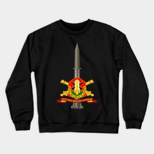 56th Field Artillery Command - DUI w Br - Ribbon w Pershing Crewneck Sweatshirt